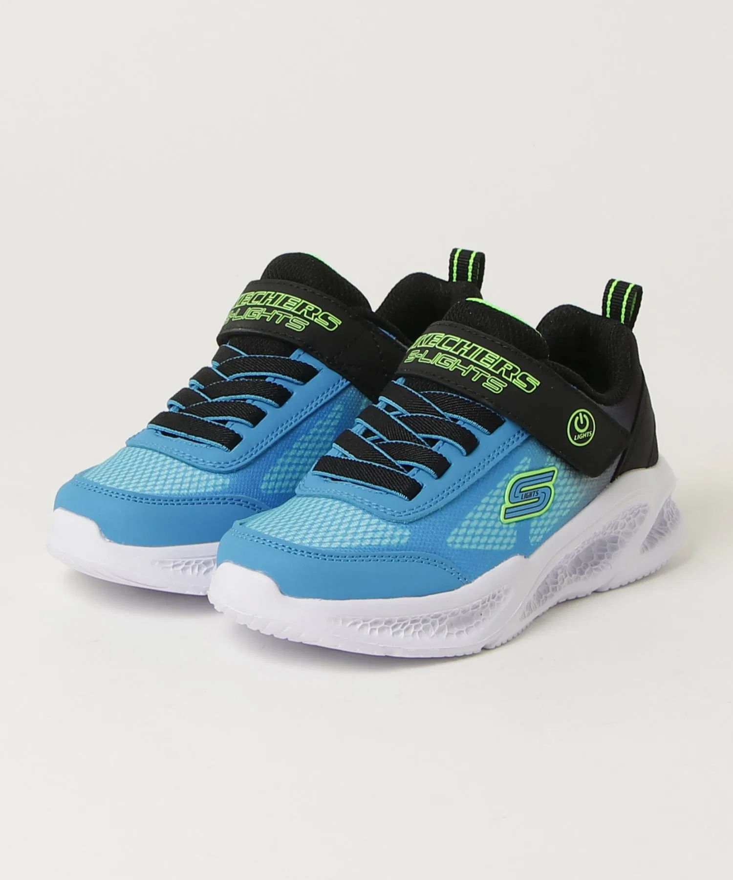 Детские кроссовки SKECHERS Meteorites Crendox сине-чёрные