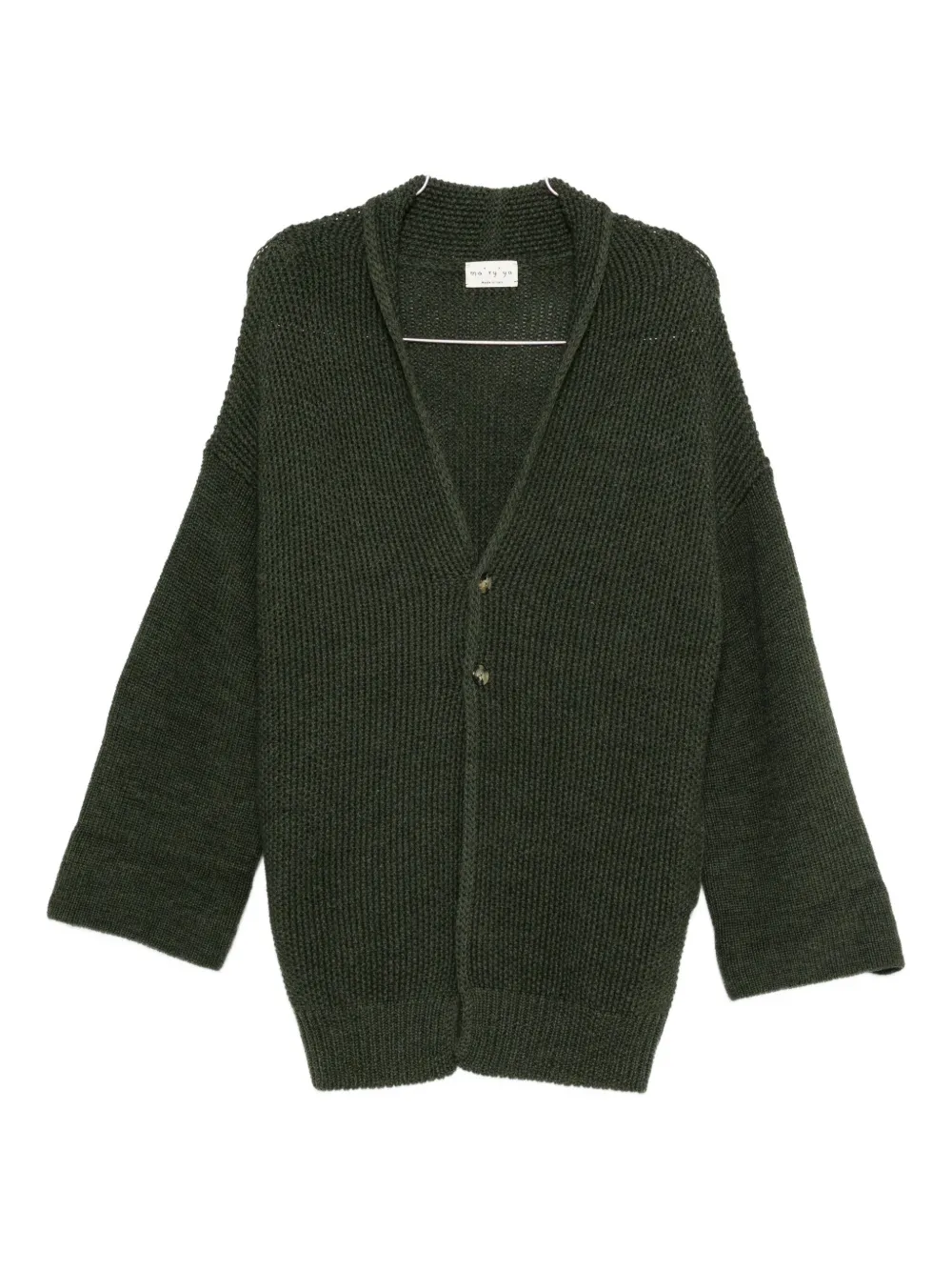 

Кардиган на пуговицах Ma'Ry'Ya, зеленый