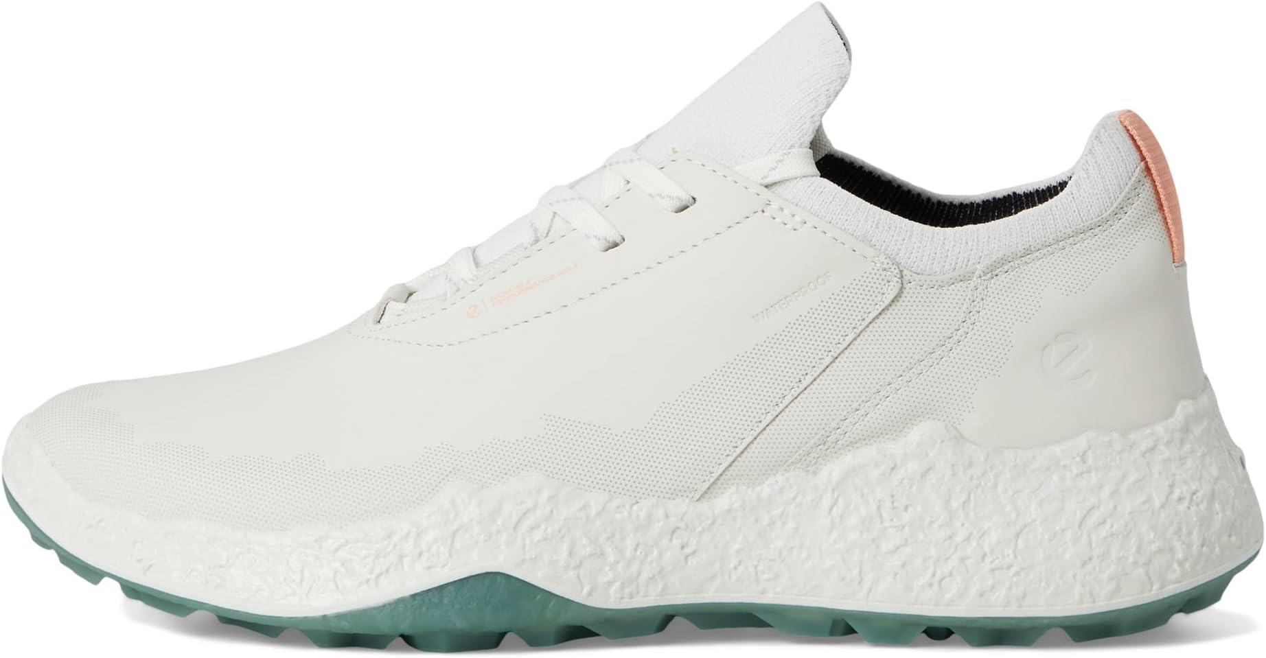 Кроссовки ECCO Golf BIOM Hybrid 5 Lace Waterproof Golf Shoe, цвет White/Sedum Green — фото 4