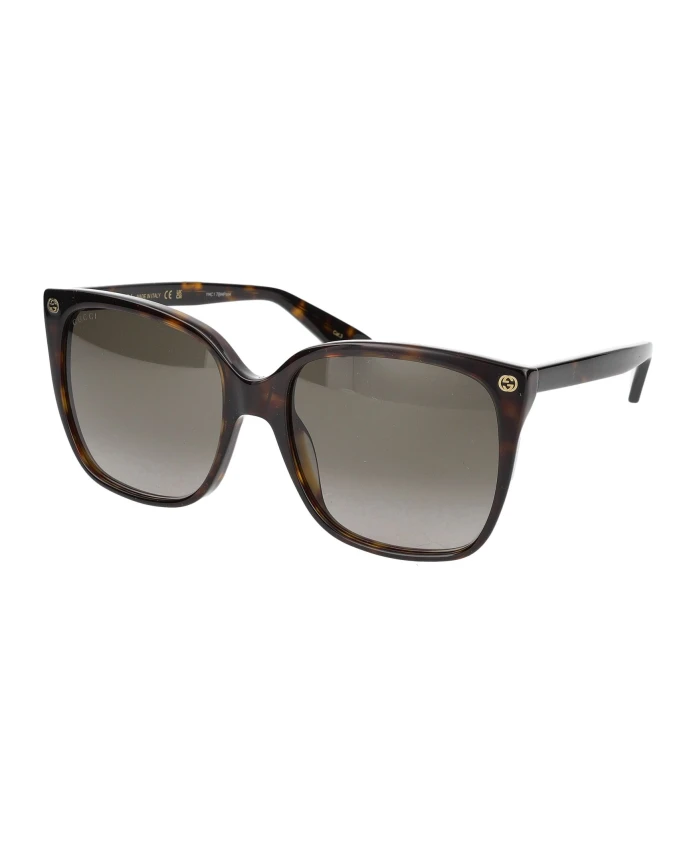

Стильные солнцезащитные очки gg0022s Gucci, коричневый