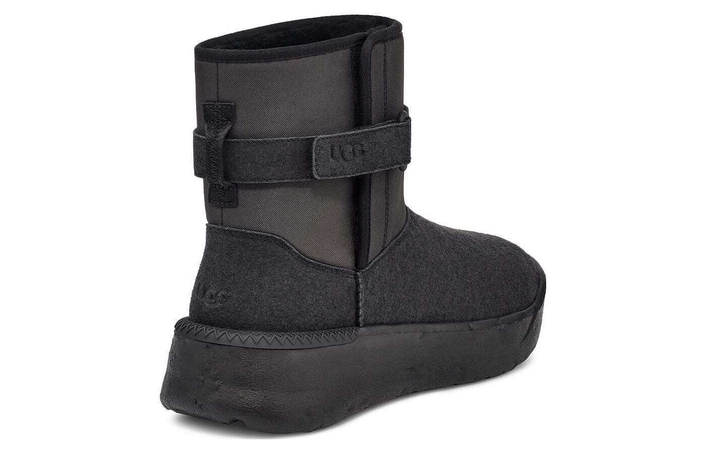Полусапоги мужские UGG зимние с декоративной застежкой, серый — фото 4