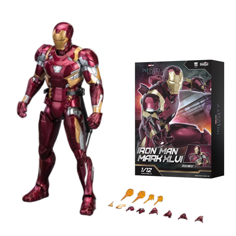

Сборная модель Iron Man MK45, 15,5 см фигурка для игр FONDJOY, 1/12 Iron Man MK46-MV24204
