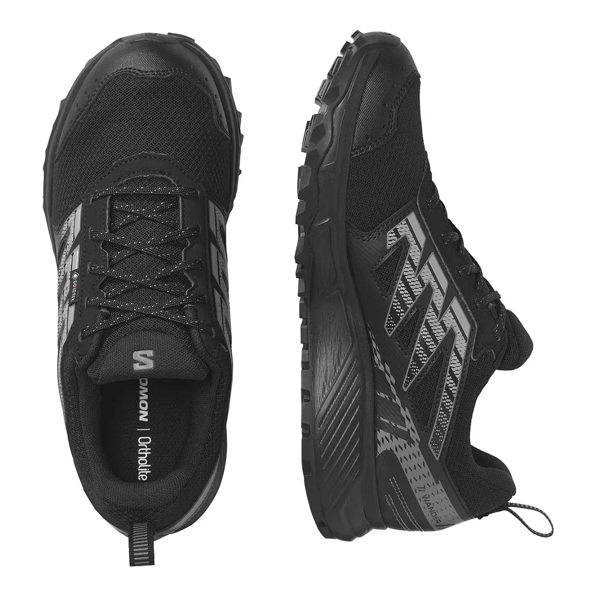 Женские кроссовки для трейлраннинга Wander GTX W Salomon, чёрный — фото 3