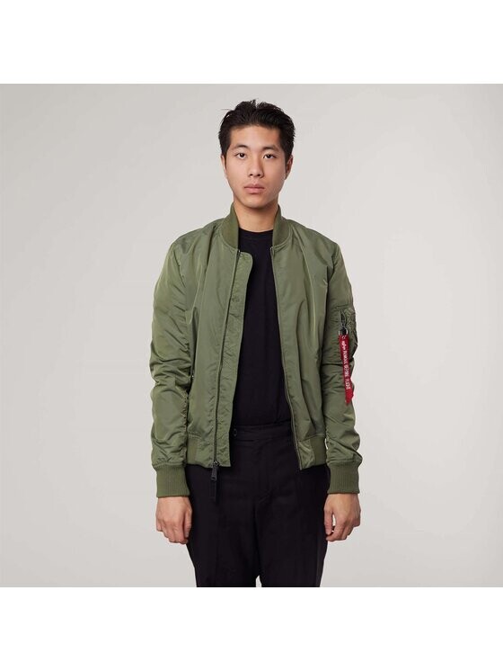 

Узкая куртка-бомбер Alpha Industries, зеленый