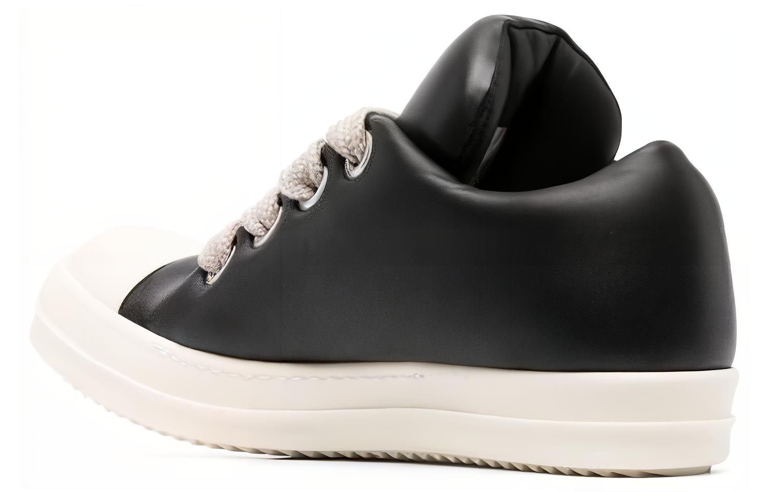 Женские кроссовки RICK OWENS с массивными шнурками черные — фото 3