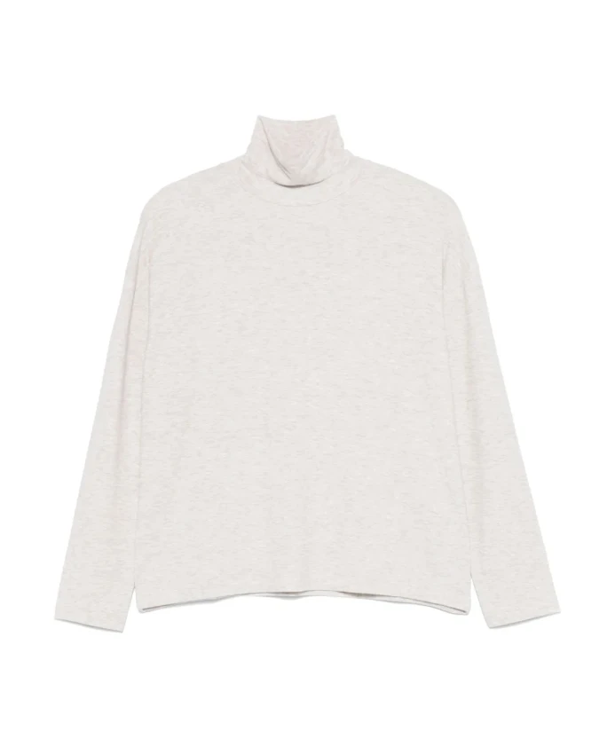 

Свободный свитер с длинными рукавами и высоким воротником Vince, бежевый