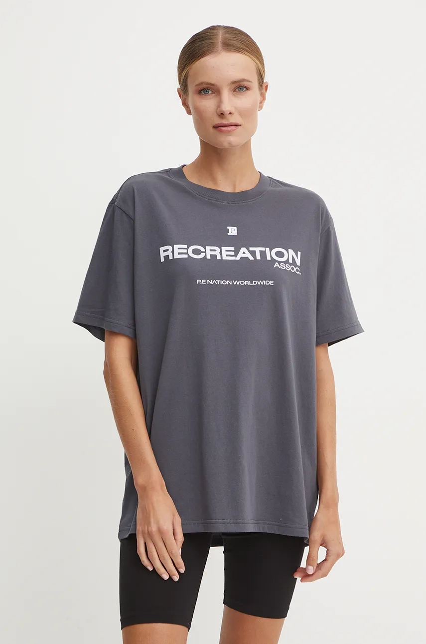 

Футболка Anthem SS Tee из хлопка P.E Nation, синий