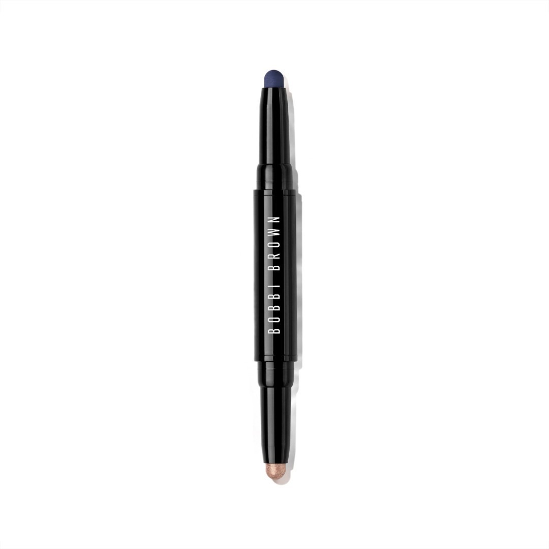 

Тени для век long-wear cream shadow stick duo Bobbi Brown, silk / rich navy, вес 1.6 гр.