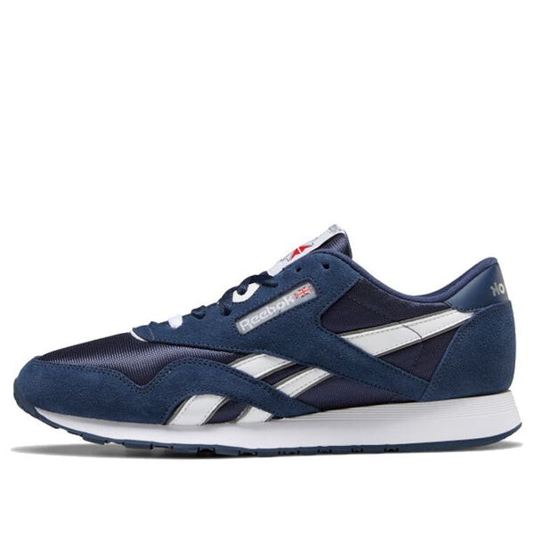 

Кроссовки classic nylon 'team navy' Reebok, синий