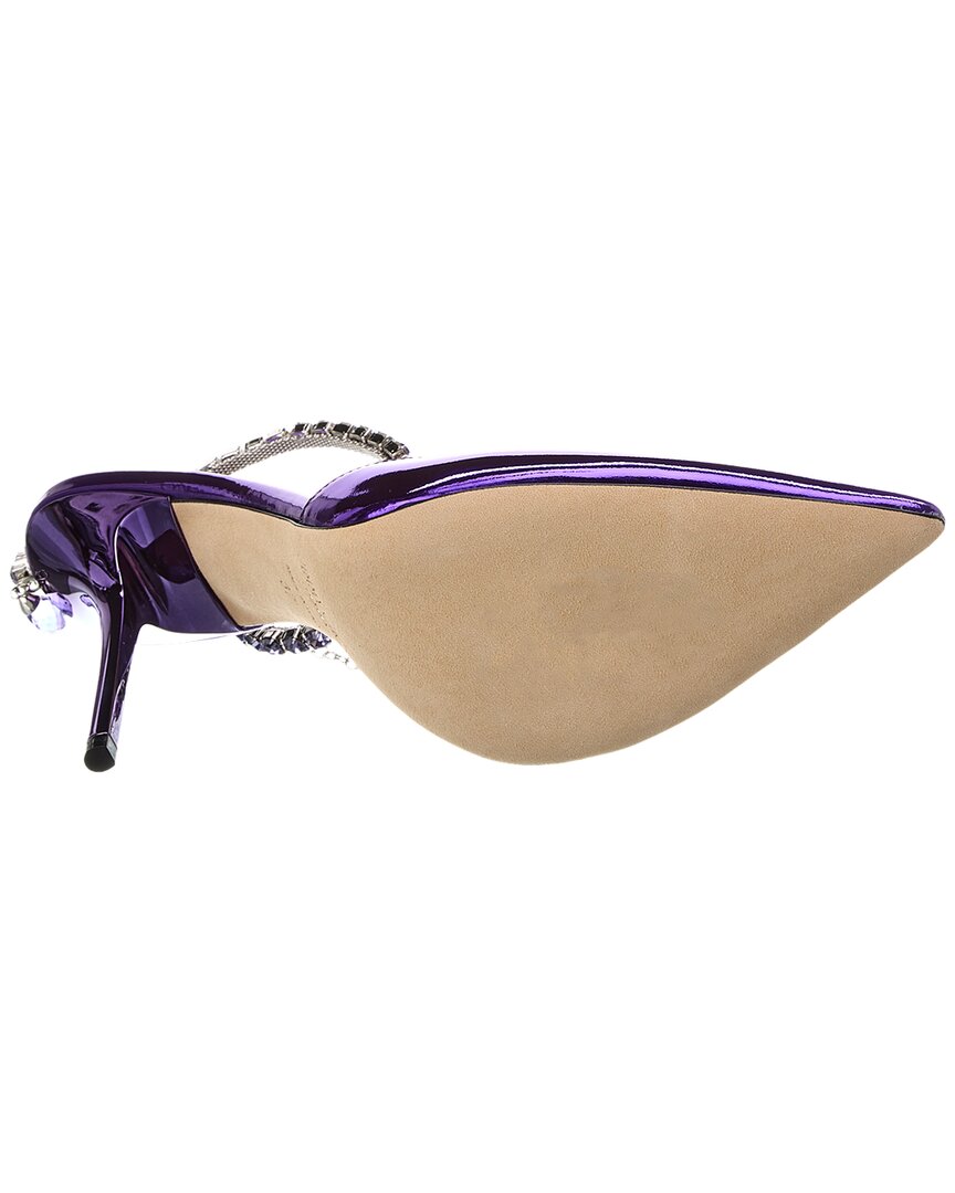 Туфли-лодочки Jimmy Choo Saeda 100 из кожи, фиолетовый — фото 4