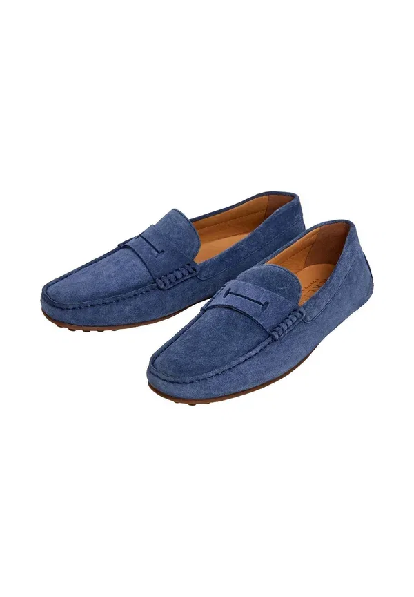 Мокасины на водительской подошве Hackett London, летний синий — фото 2