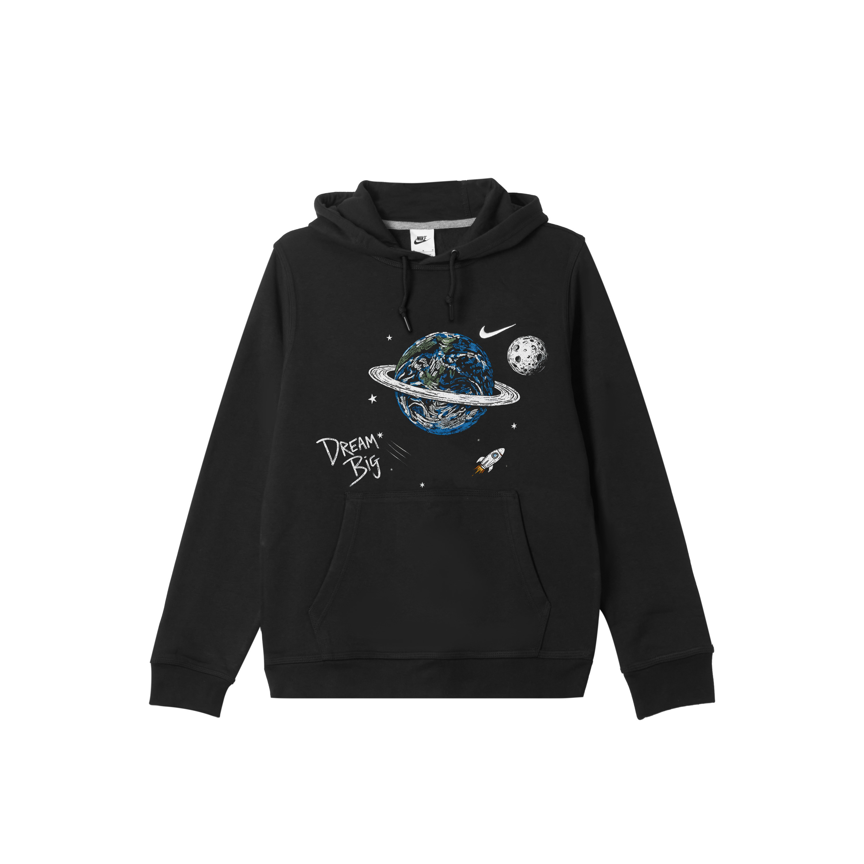 

Nike Мужская толстовка с капюшоном, черная, размер средний/обычный