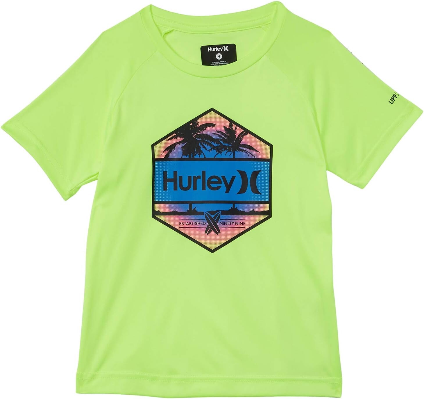 

Рубашка Hurley Hex Graphic UPC Shirt, цвет Volt Glow