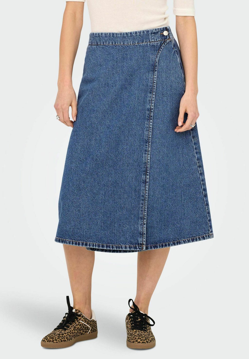 

Юбка с запахом ONLTHEA - Denim skirt ONLY, цвет Medium Blue Denim