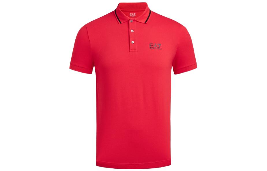 

EMPORIO ARMANI Футболка-поло EA7 SS22 мужская красная, Красный, EMPORIO ARMANI Футболка-поло EA7 SS22 мужская красная