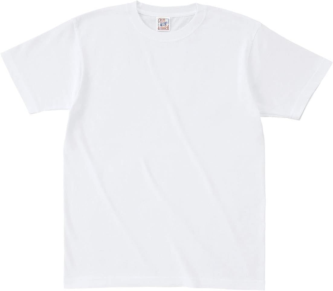 

Футболка с коротким рукавом Cross and Stitch OE1116 Open End Maxweight, мужская и женская Cross Stitch, белый