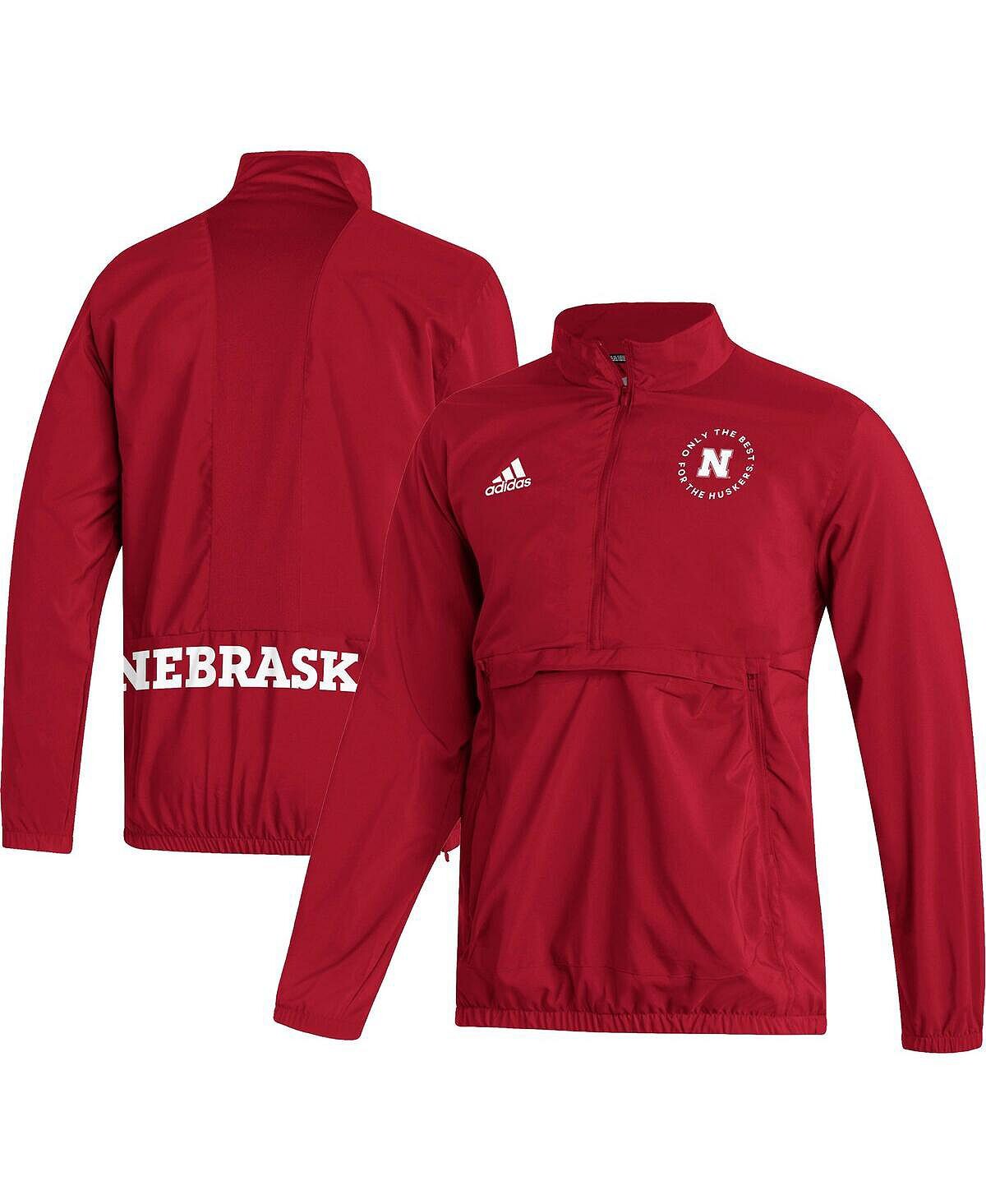 

Мужская куртка Scarlet Nebraska Huskers на молнии AEROREADY adidas