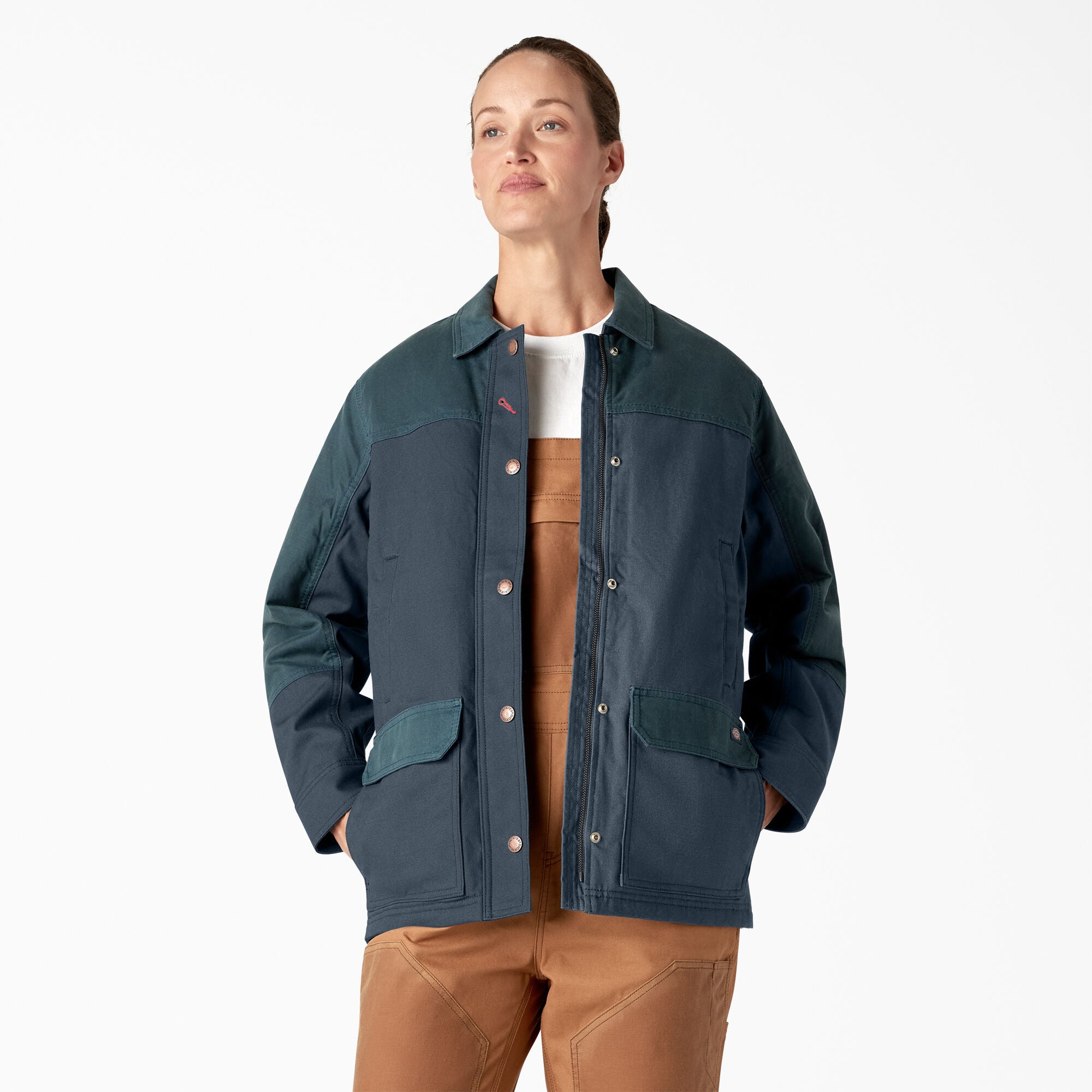 

Женское повседневное пальто из вощеного холста Dickies, цвет airforce blue (af)