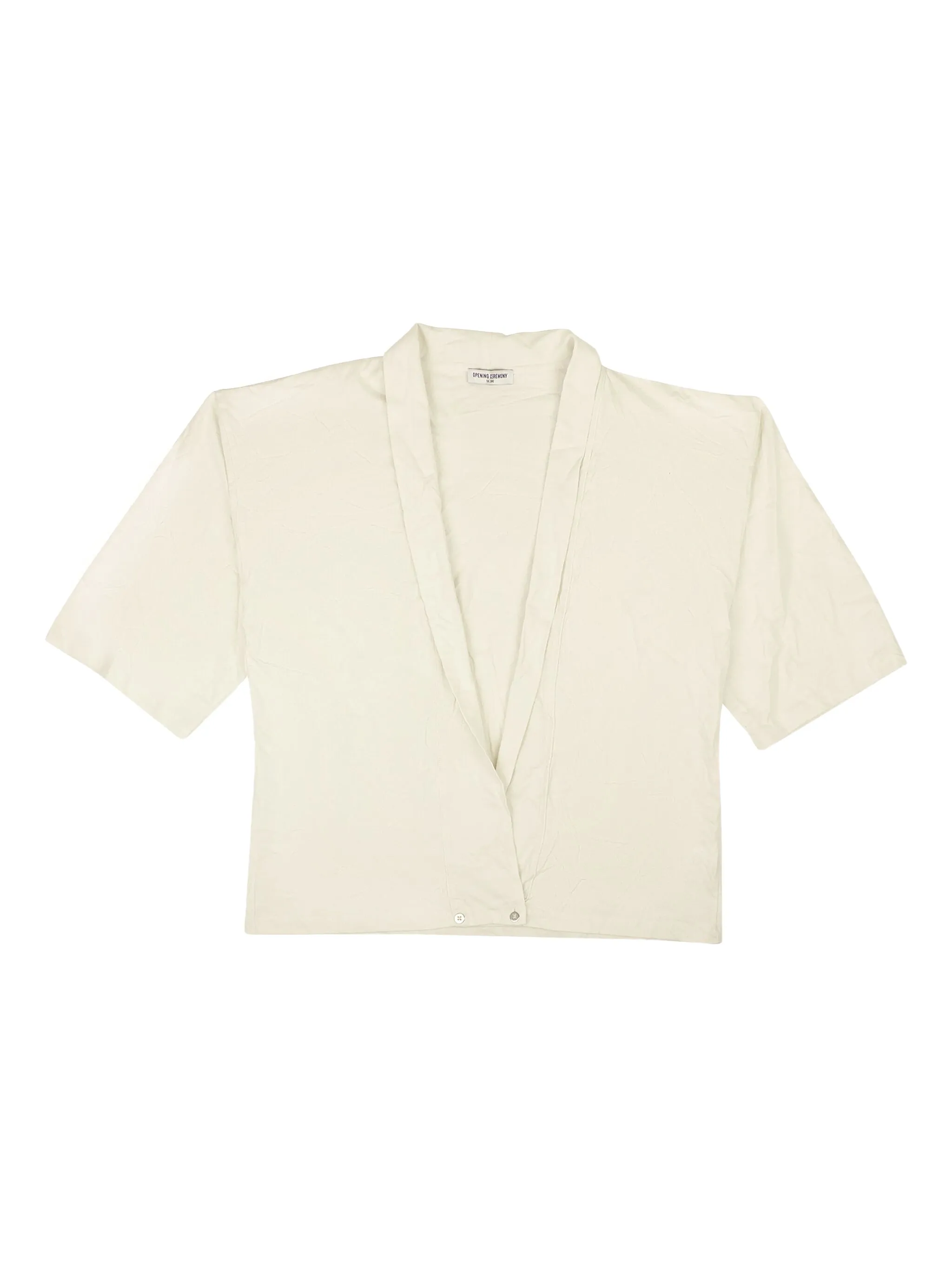 

Укороченная рубашка с короткими рукавами Opening Ceremony, бежевый