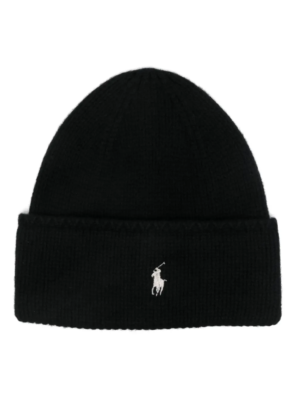 

Шапка бини с вышивкой Polo Pony POLO RALPH LAUREN, черный