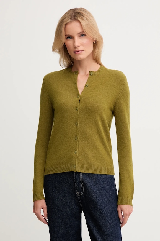 

Кардиган с шерстью United Colors Of Benetton, зеленый