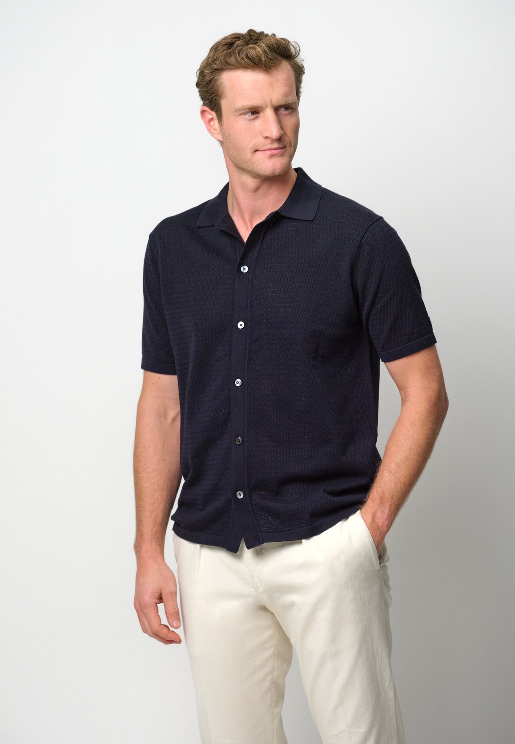 

Рубашка POLO SHORT SLEEVE PROFUOMO, темно-синий