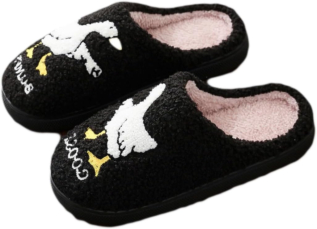 

Забавные тапочки для женщин и мужчин, мягкие плюшевые пушистые с мультяшными животными, теплые, с нескользящей подошвой, для дома и внутреннего использования Generic, Goose