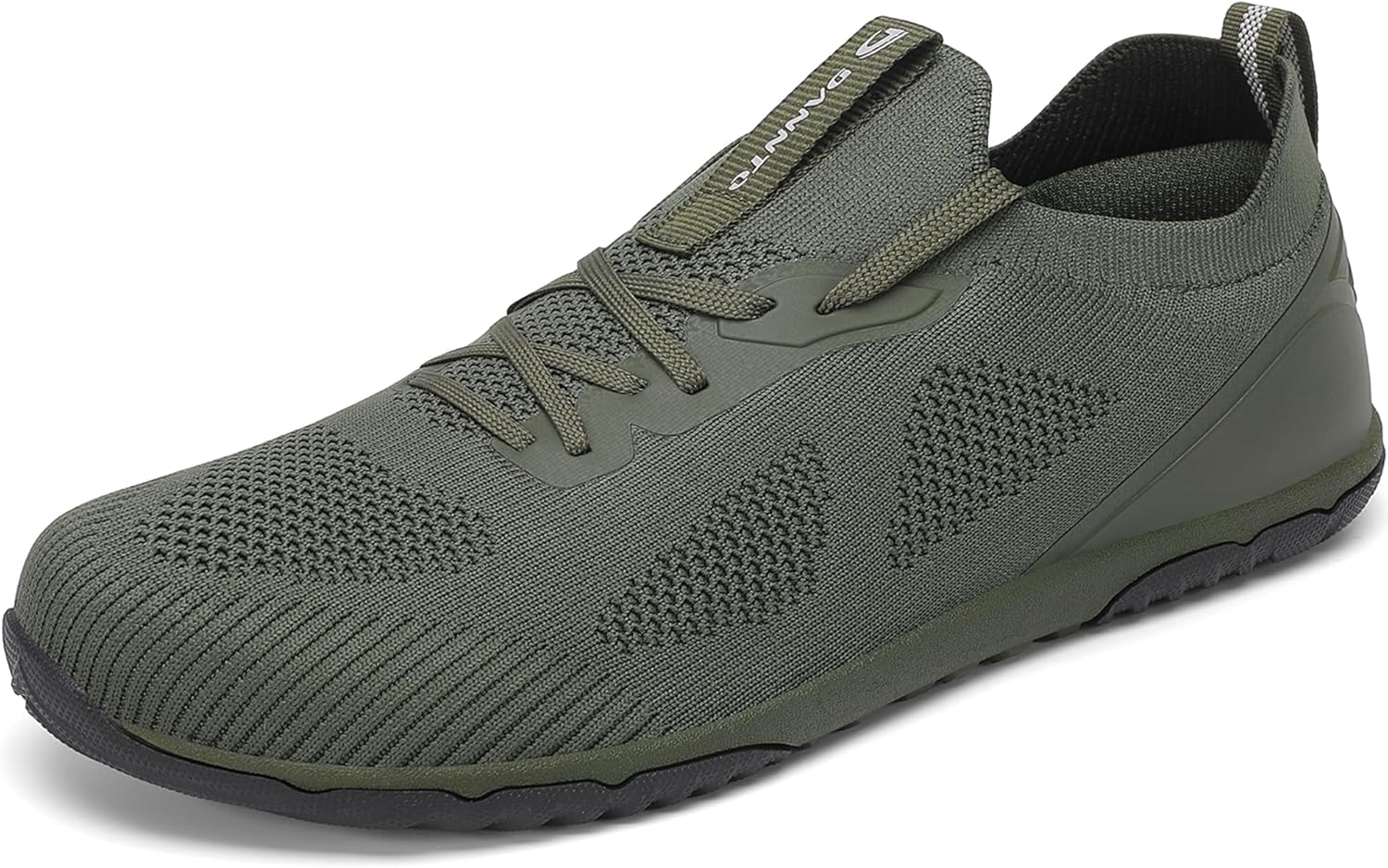 

Мужские кроссовки Dannto для ходьбы, минималистичные, с нулевым перепадом высоты подошвы и широким носком, идеально подходят для бега по пересеченной местности и занятий в спортзале, зеленый