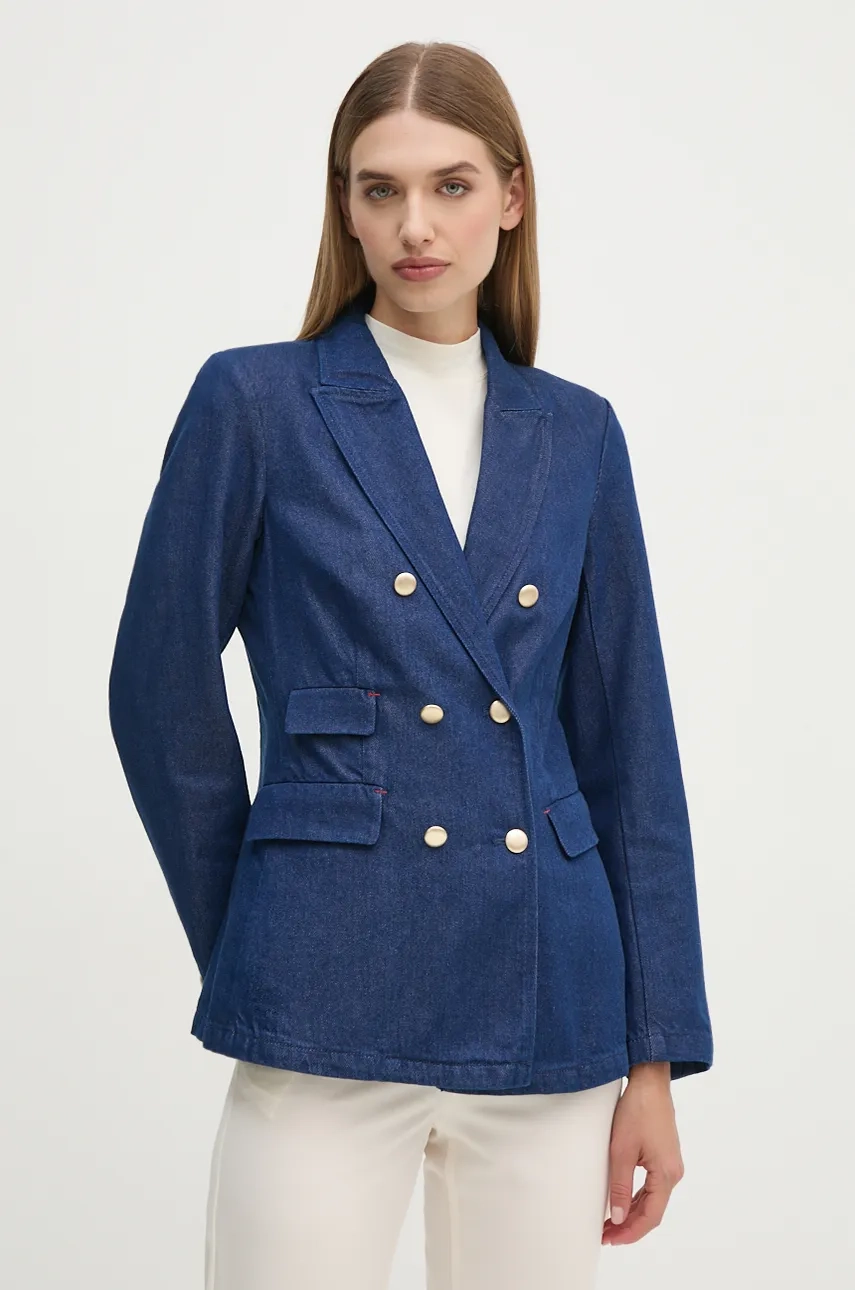 

Джинсовый пиджак United Colors of Benetton, синий