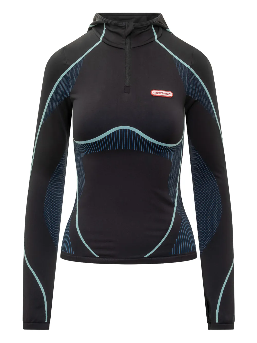 

Бесшовное худи Casablanca, черный