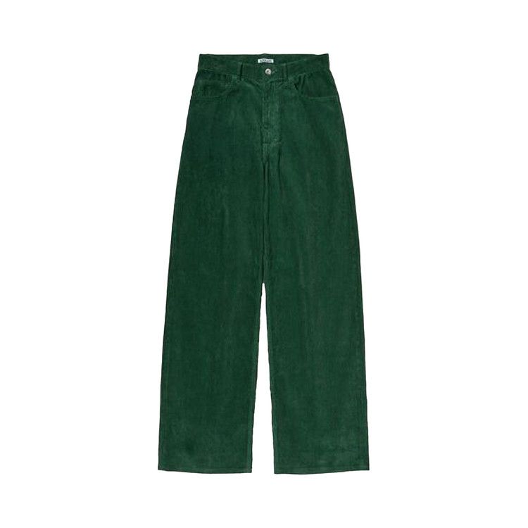 

Брюки Auralee Pigment Dyed Finx Corduroy Wide 5P Pants, Forest Green