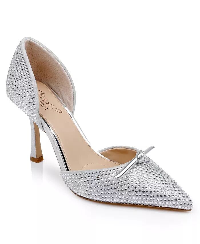 Женские туфли-лодочки Terresa на шпильке Jewel Badgley Mischka, серебро