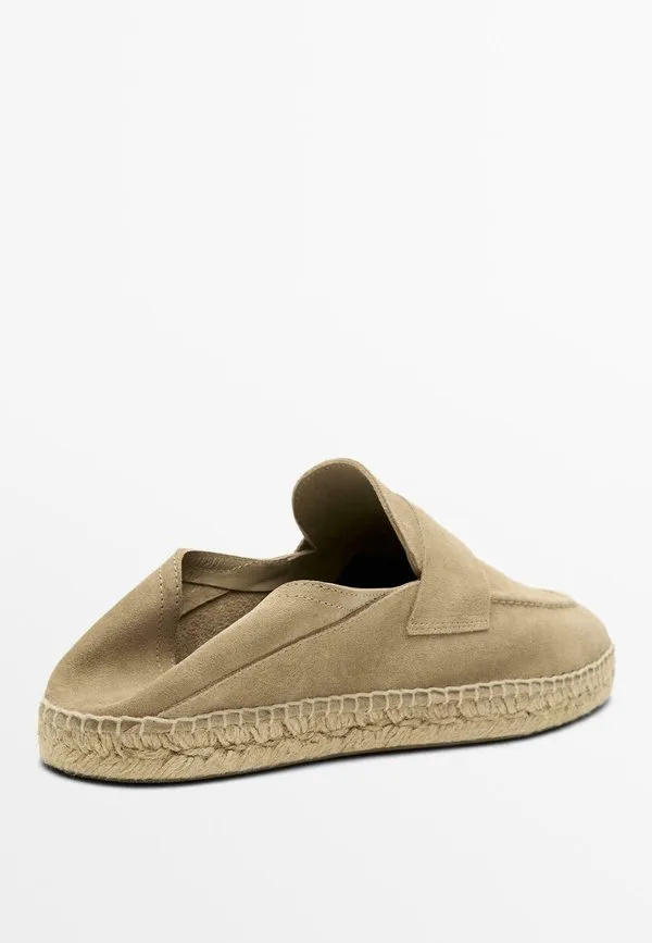 Эспадрильи с ремешком из тонкой ткани Massimo Dutti, Sand — фото 4