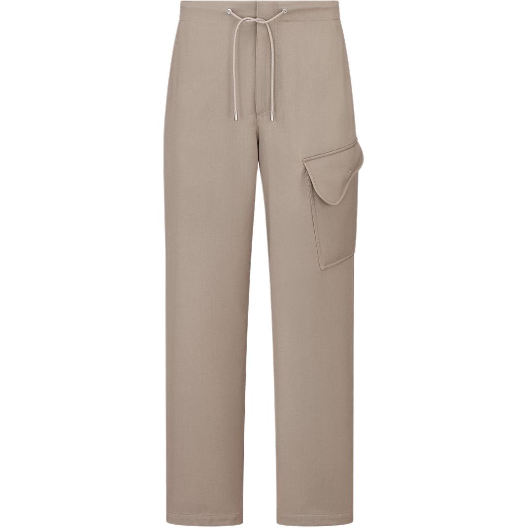 

Dior Мужские брюки-карго, коричневые, средней плотности