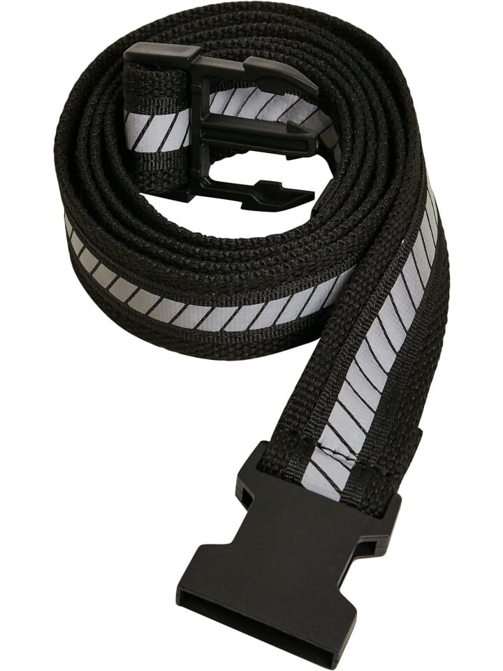 

Ремень Urban Classics, цвет black/black/silver