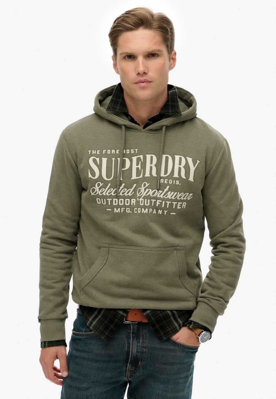 

Худи Superdry & Co Hoodie, Mold Green Marl/Green