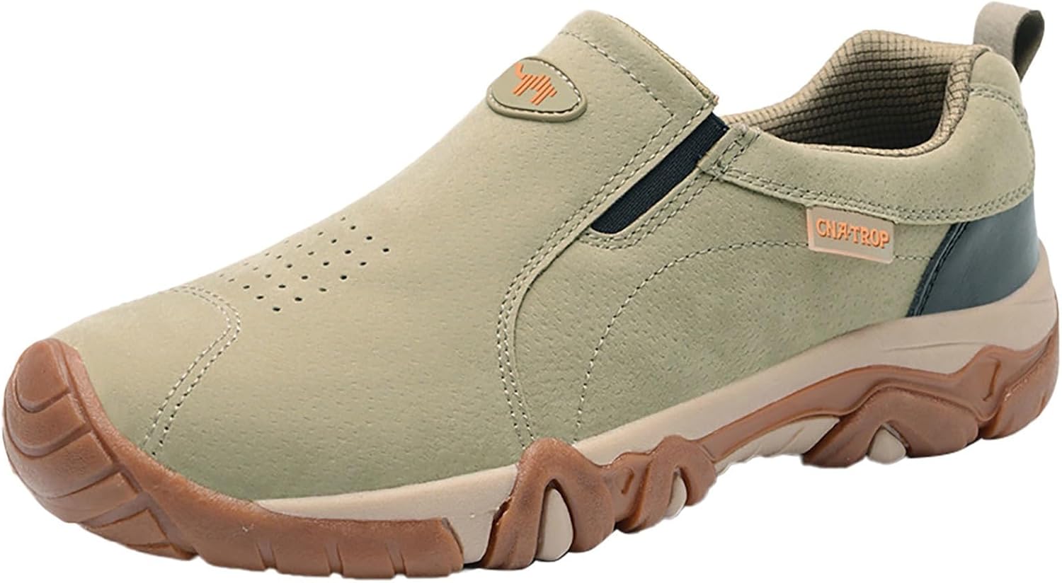 

Мужские кроссовки для ходьбы, мужские беговые туфли, повседневные слипоны, теннисные кроссовки, легкие спортивные обувь для тренировок с мягкой подошвой Iwihmiv, хаки