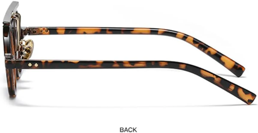 

Круглые солнцезащитные очки для женщин в винтажном стиле с заклепками и в стиле панк, мужские солнцезащитные очки с защитой от УФ-излучения UV400 VFDHN, C8