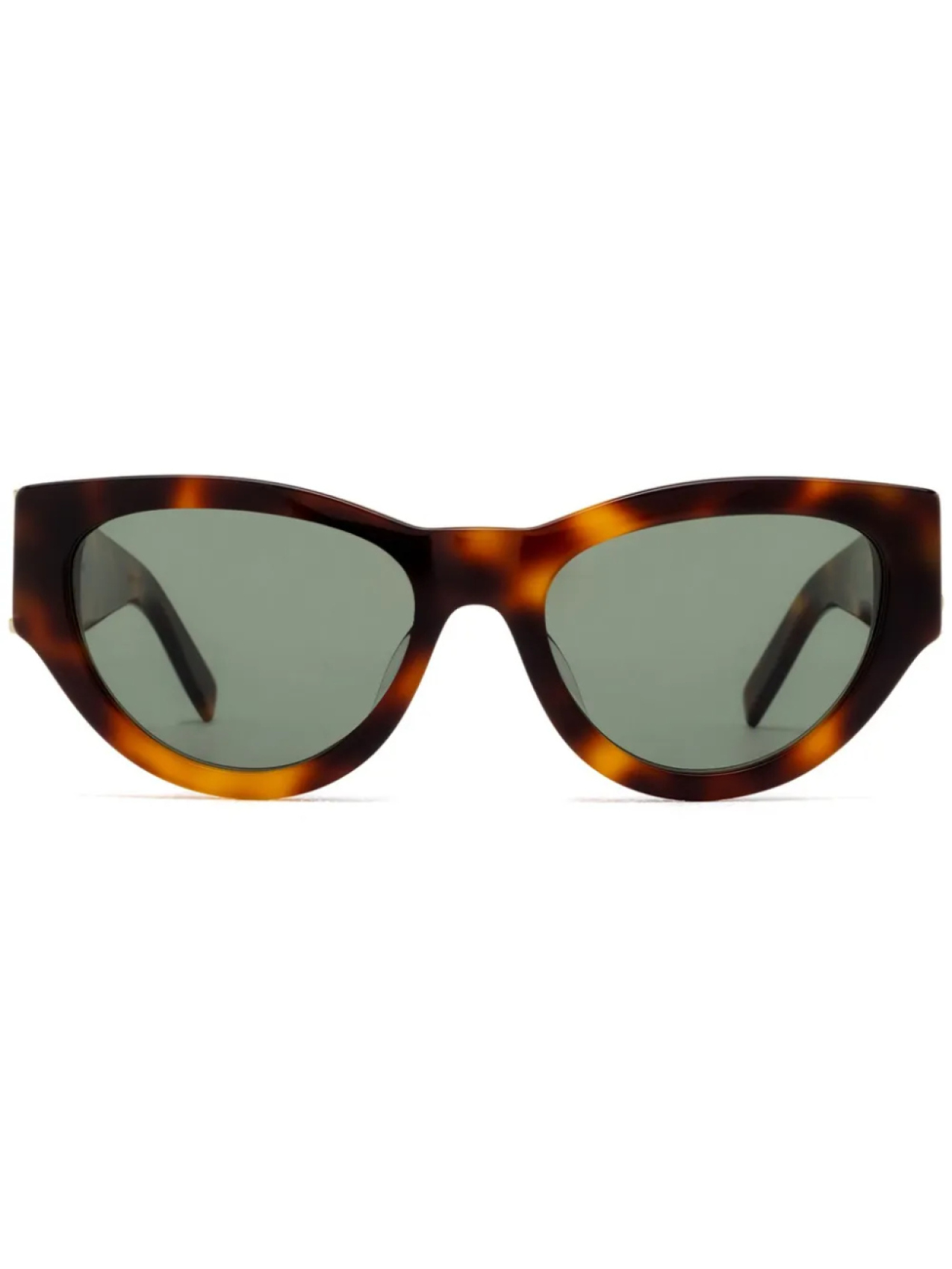 

Saint Laurent Eyewear солнцезащитные очки в круглой оправе, коричневый