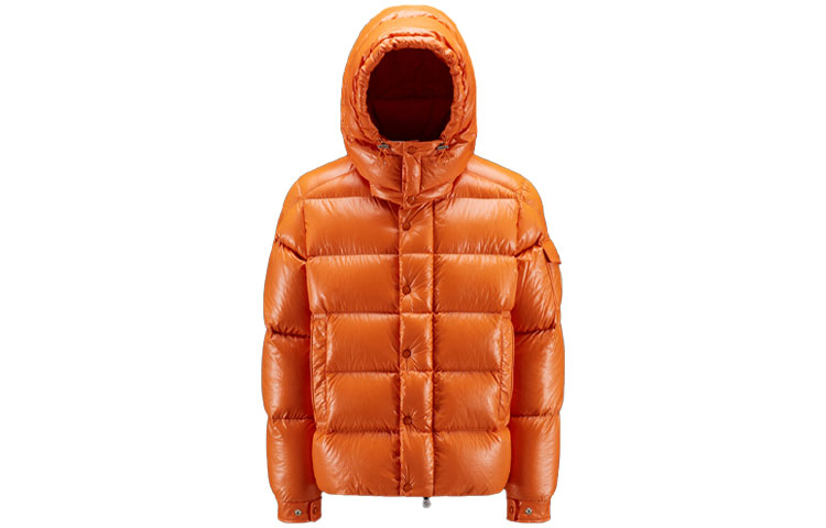 

Maya 70-я годовщина Специальная серия Короткая пуховая куртка Moncler, Оранжевый костра