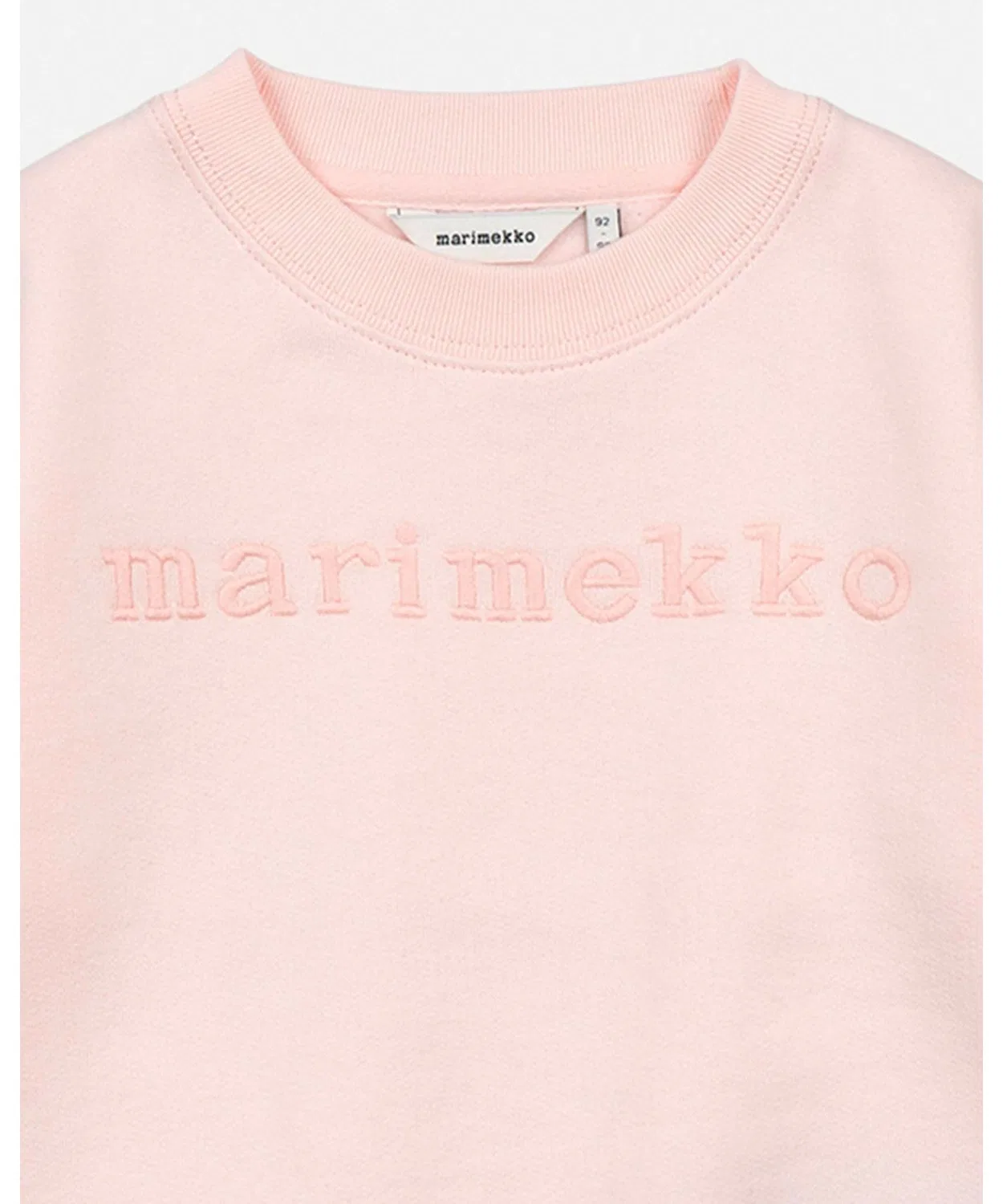 Детский свитшот Kukoistus Logo Marimekko, светло-розовый — фото 4