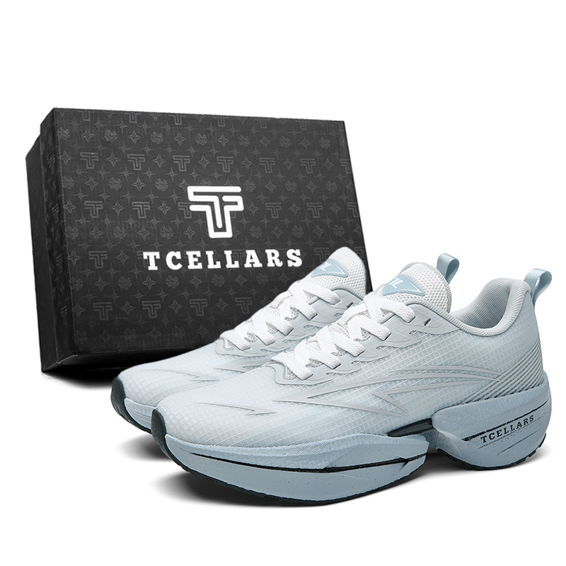 

Кроссовки низкие Thunder And Lightning Collection Unisex Exclusive Box TCELLARS, phantom серый (full-length anti-twist carbon plate model)