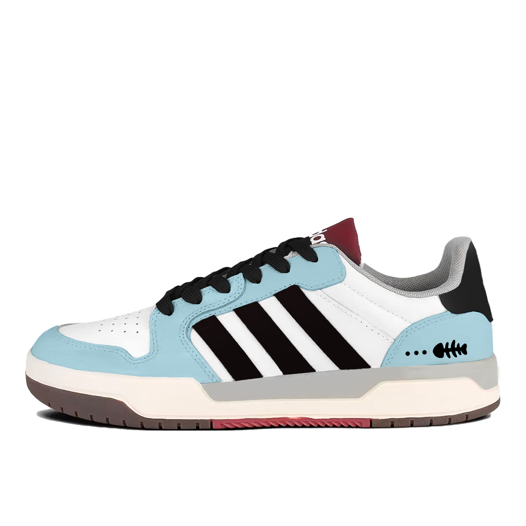

Adidas Neo Кроссовки для скейтбординга Entrap Blue Black Cool Trace с противоскользящим и износостойким покрытием, низкие, унисекс