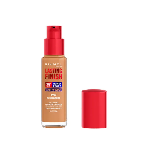 Составляют основу Lasting Finish Foundation 35H Rimmel London, цвет golden honey — фото 2