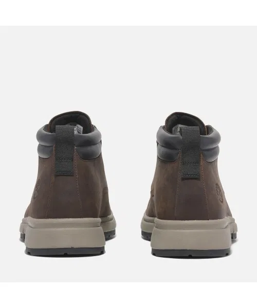 Ботинки чакка водонепроницаемые Timberland темно-коричневые — фото 4
