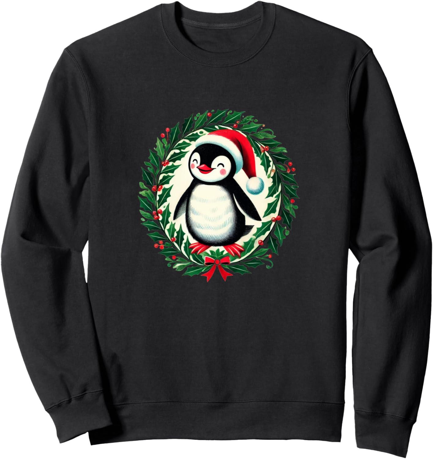 

Толстовка с изображением рождественского пингвина Penguin Christmas Snugg, черный
