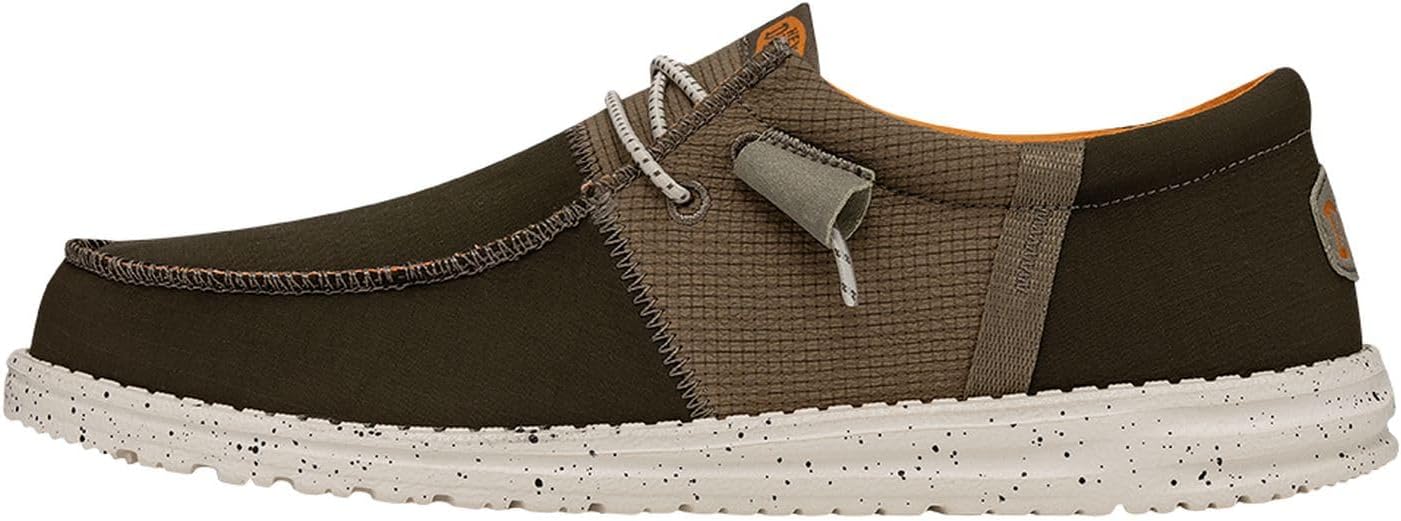 

Мужские лоферы Hey Dude Wally Sox триколор Heydude, Olive