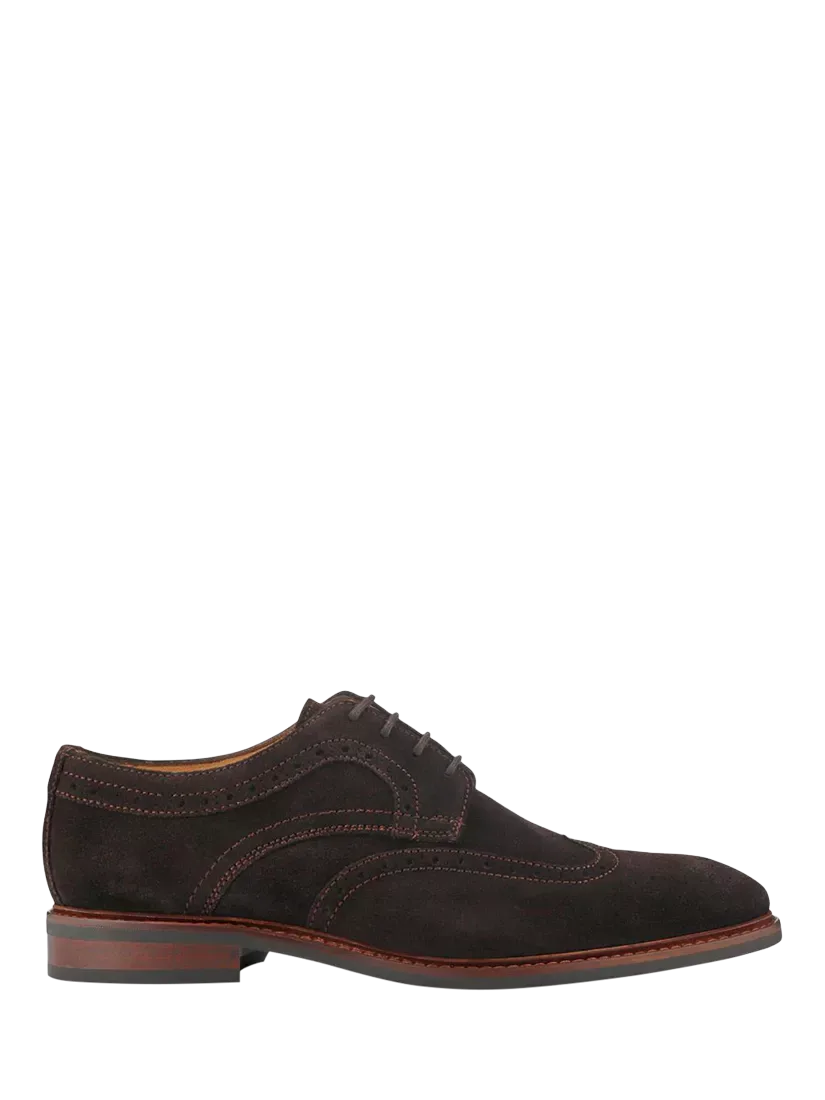 Замшевые броги Longwood Jones Bootmaker, Dark Brown