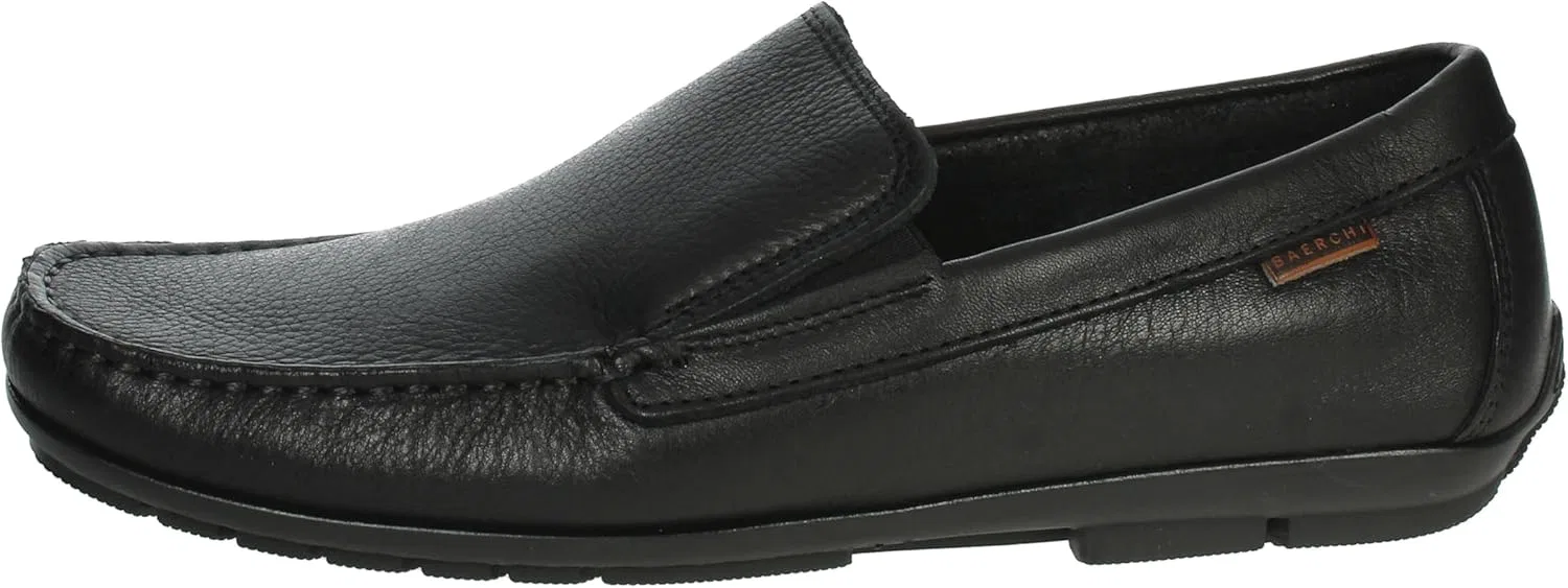 Мокасины мужские BAERCHI 7901 из яловой кожи черные