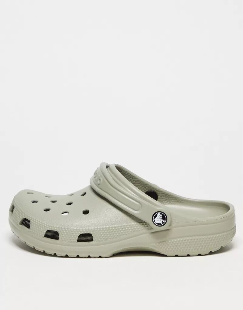 Классические сабо унисекс Crocs серого цвета слона